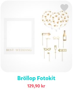 Bröllops foto props
