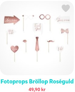 fotoprops bröllop